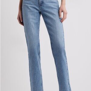 New… Good American good icon rhinestone straight leg jean size 16